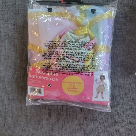 Birthday Kit Include Tutu Leg Warmers crown Headband 4 Piece set - Picture 8 of 13